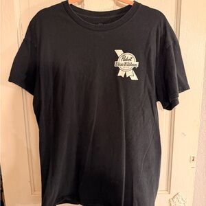 Black Pabst Blue Ribbon Men's Graphic T-Shirt